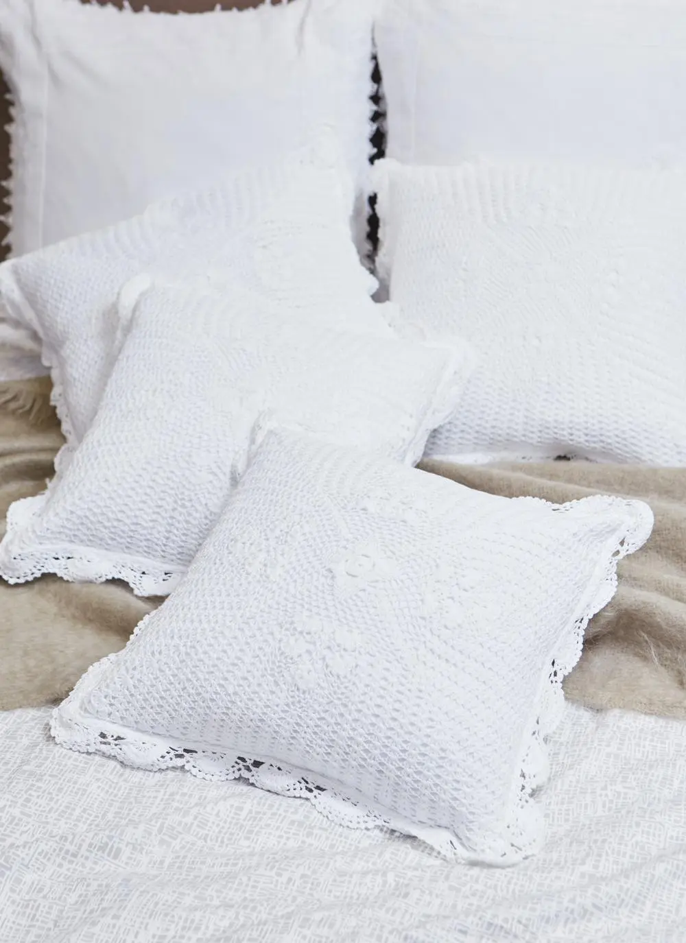 Star Crochet Cushion Cover Set of 2