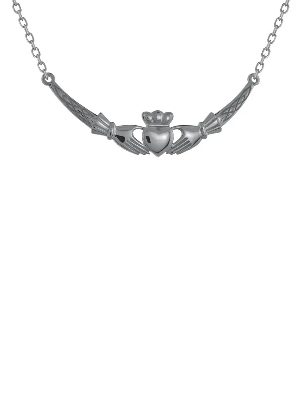Sterling Silver Claddagh Necklace