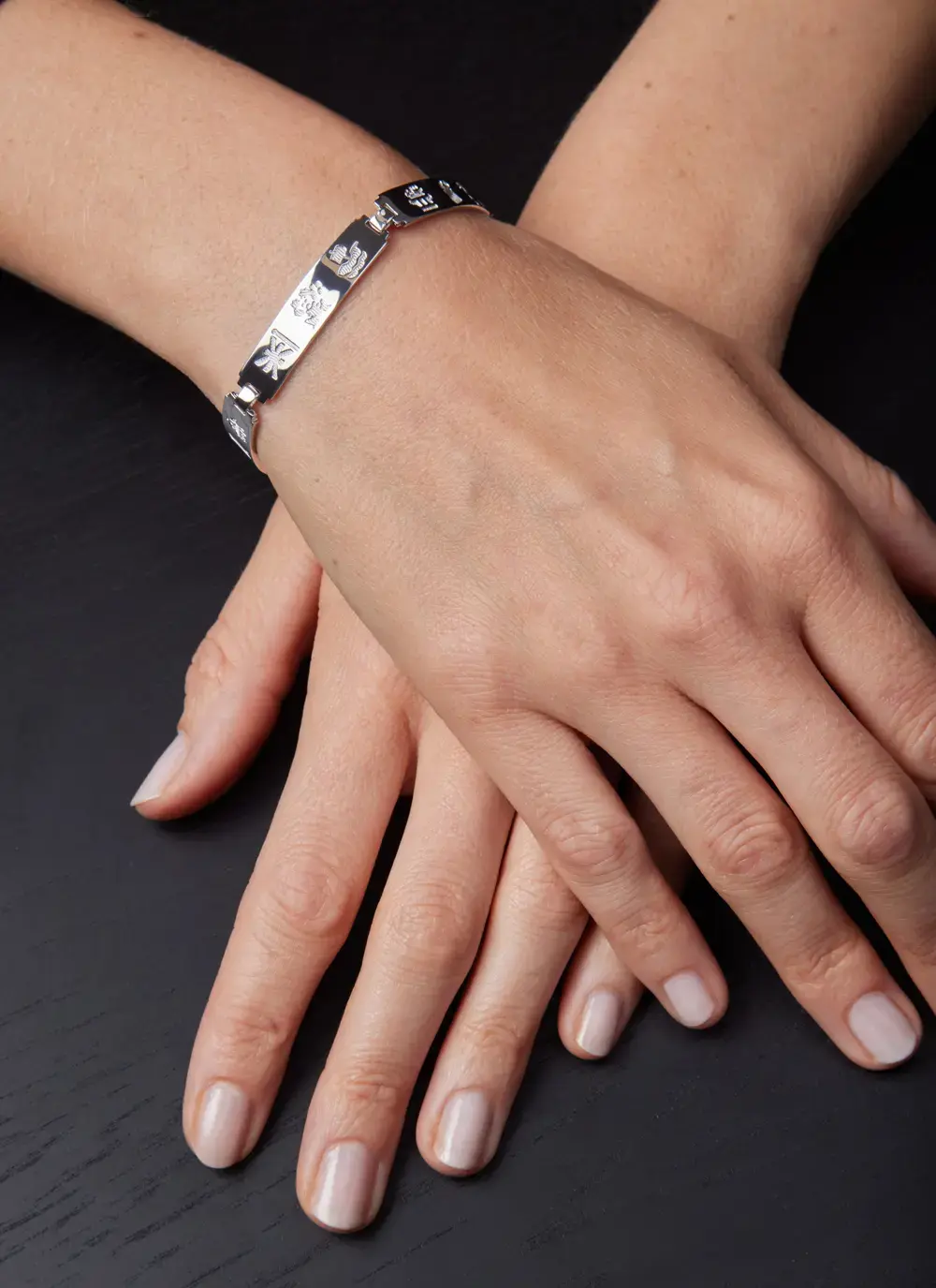 Sterling Silver History of Ireland Bracelet