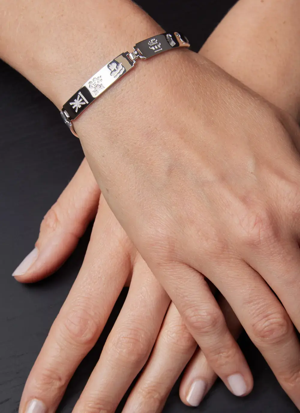 Sterling Silver History of Ireland Bracelet