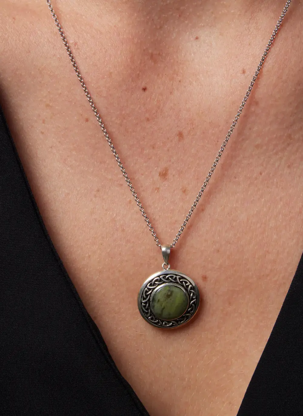 Celtic Round Marble Pendant