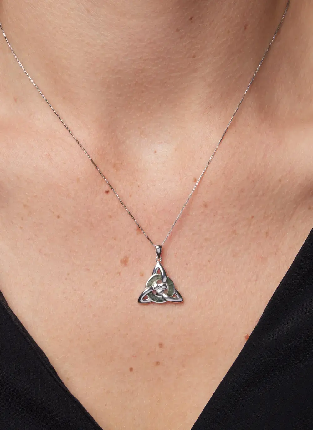 Trinity Knot Marble Pendant 
