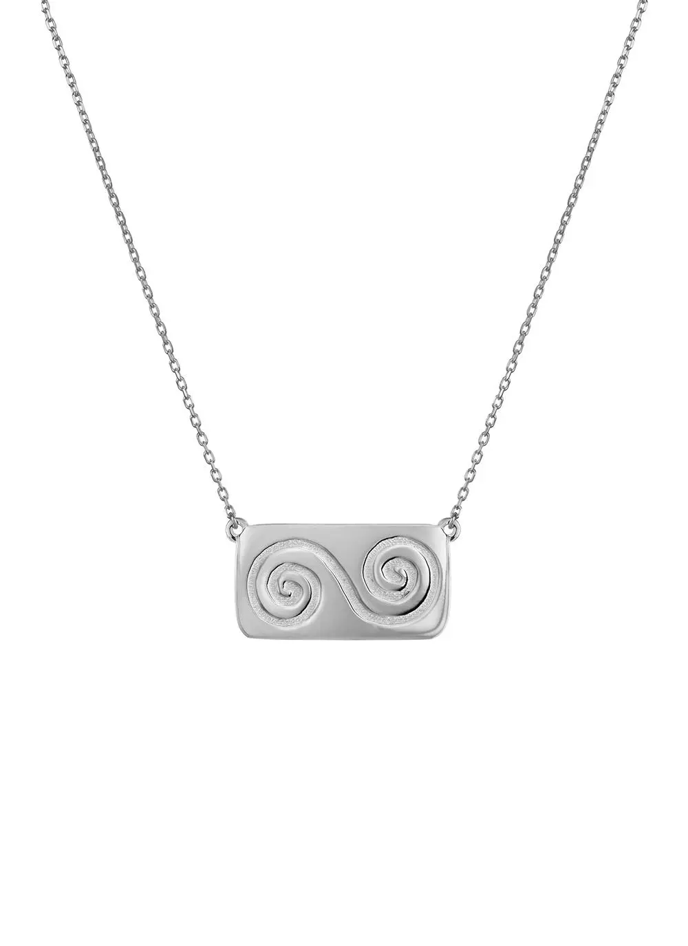 Sterling Silver Double Spiral Pendant