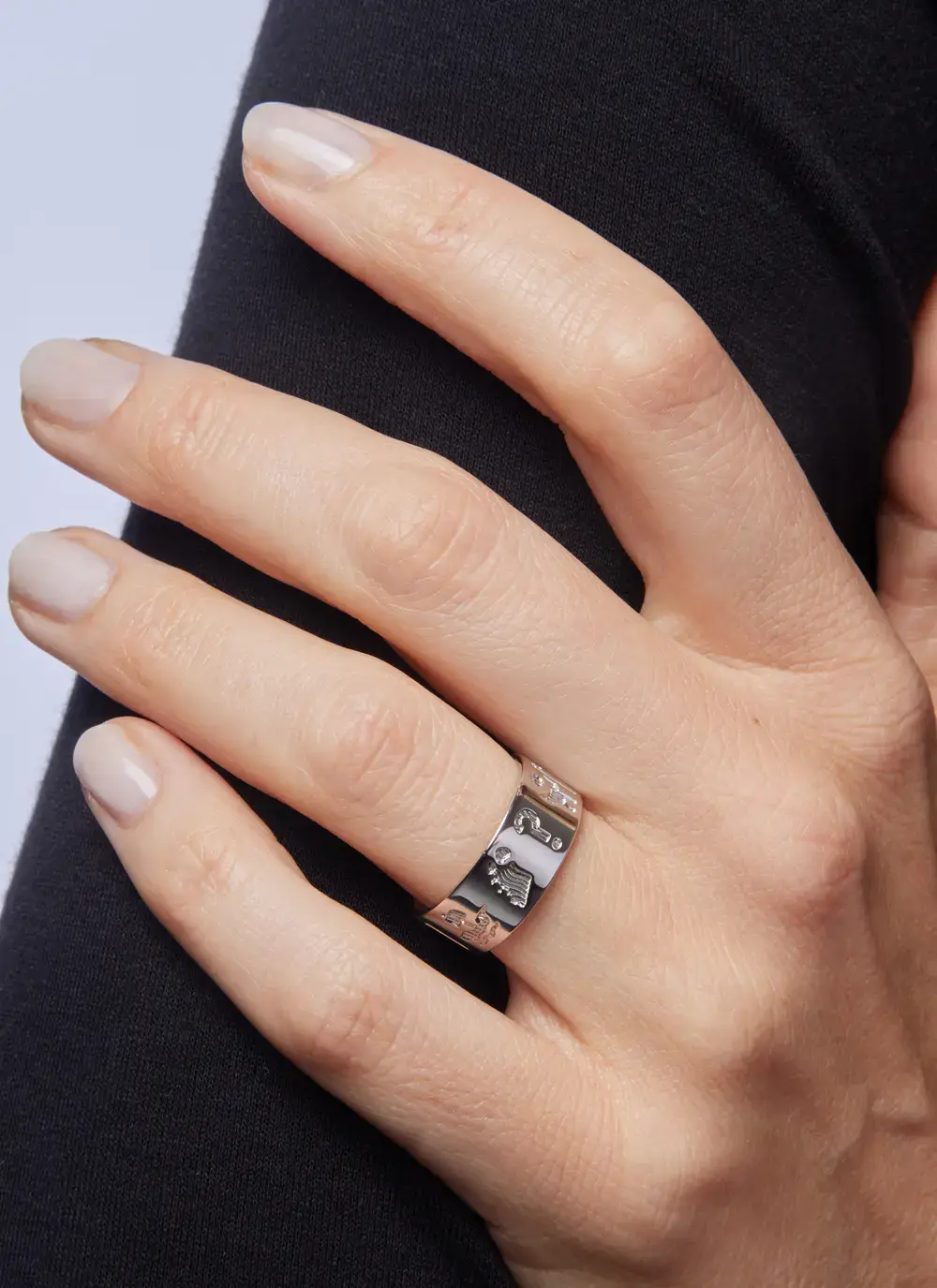 Sterling Silver History of Ireland Ring 