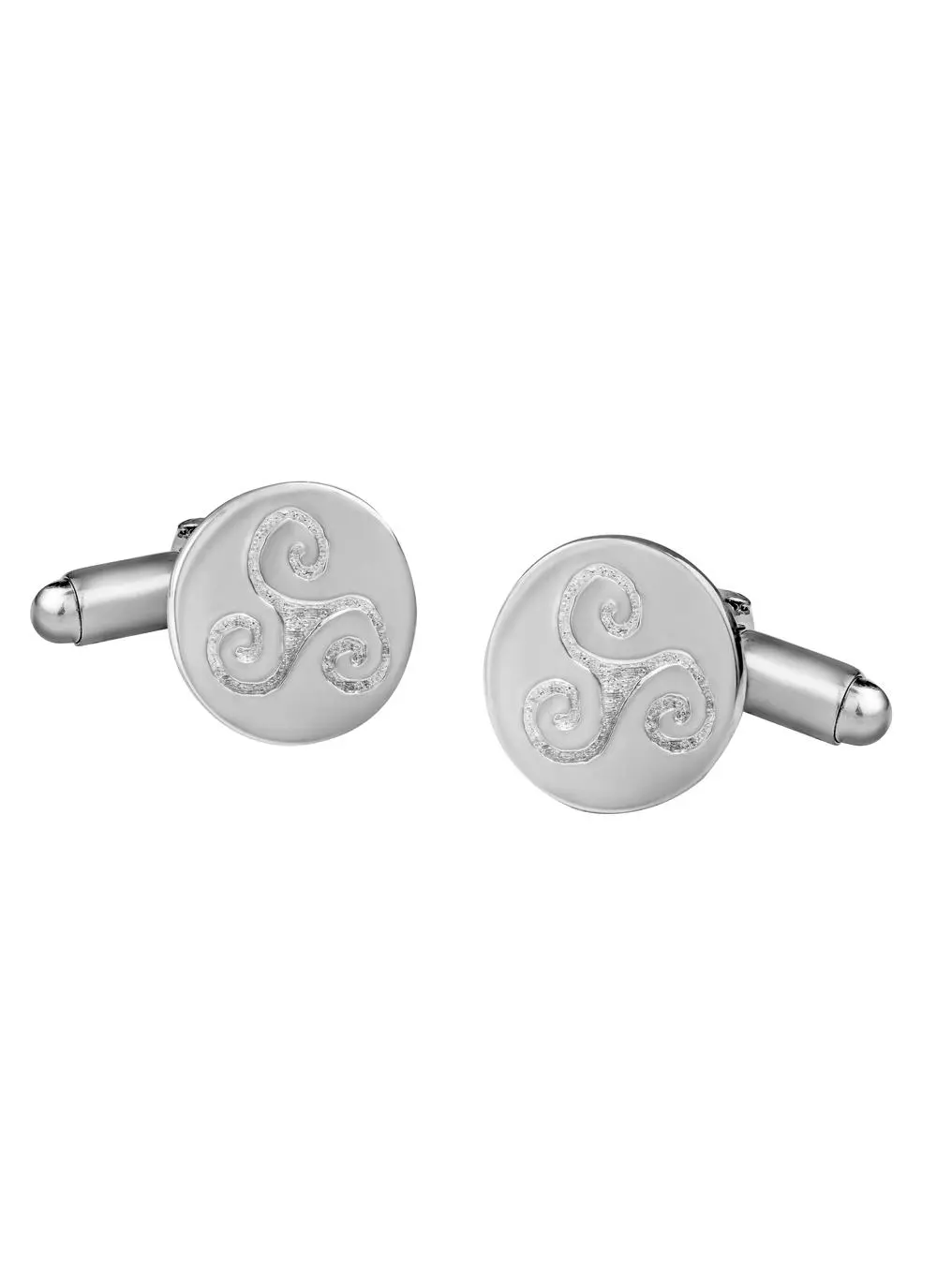 Sterling Silver Triskele Cufflinks