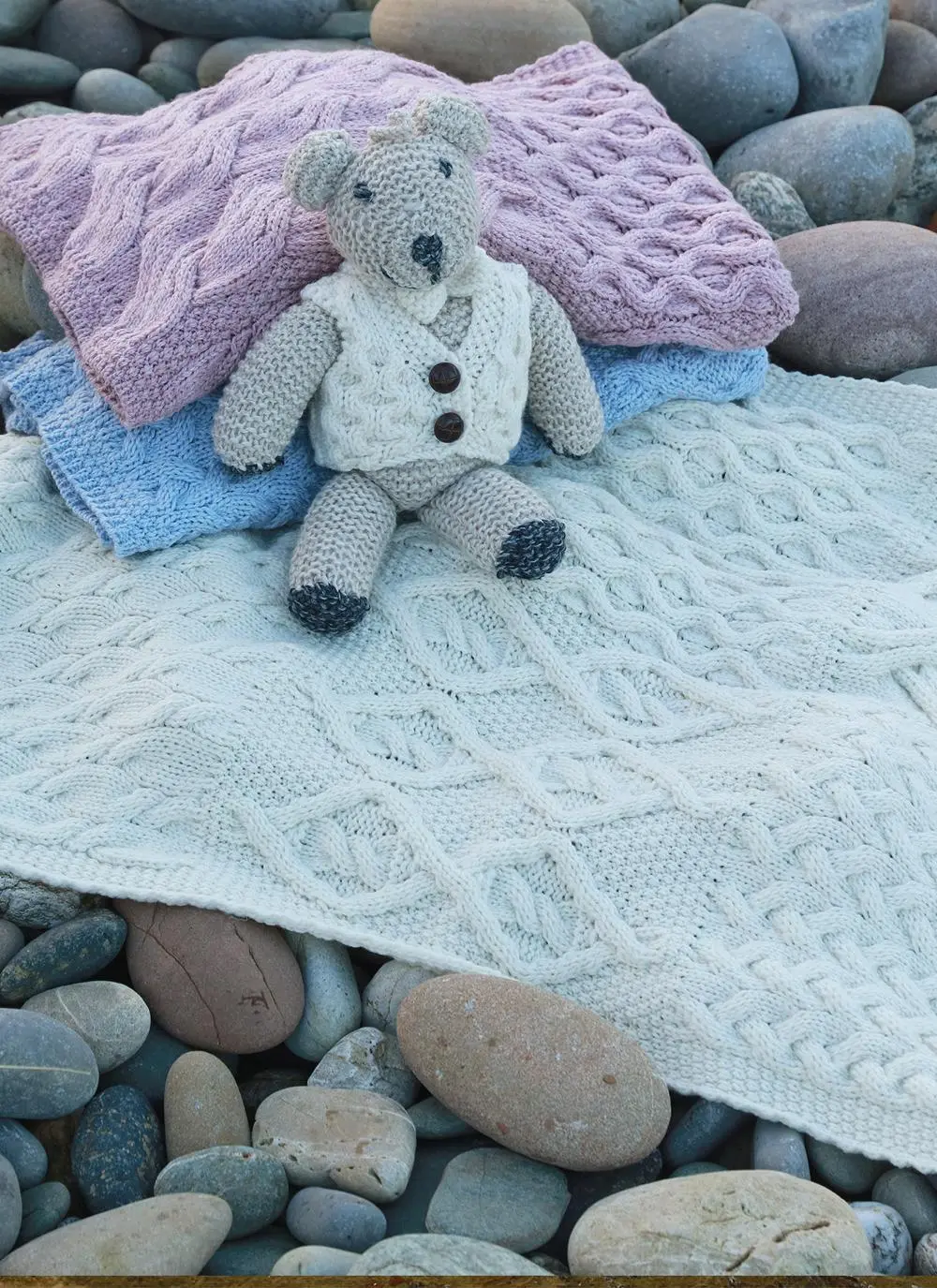 Supersoft Merino Wool Baby Patchwork Wrap