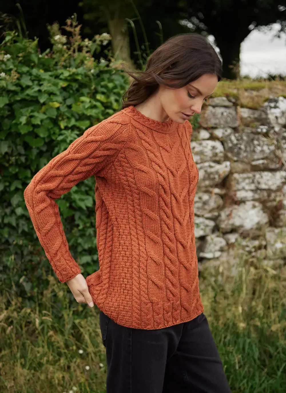 Supersoft Aran Cable Sweater