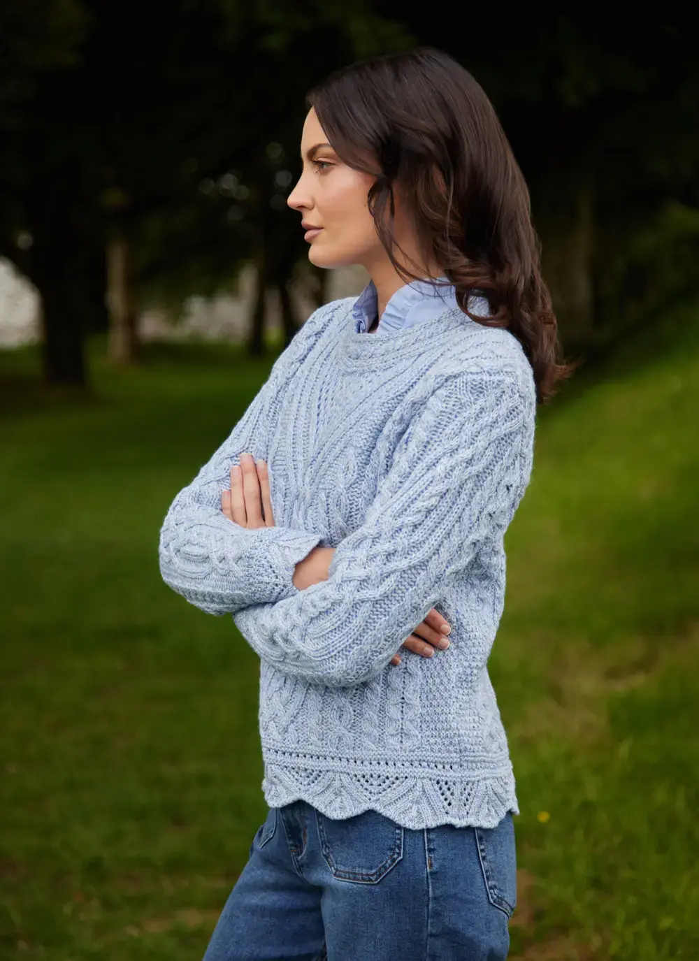 Supersoft Scallop Sweater