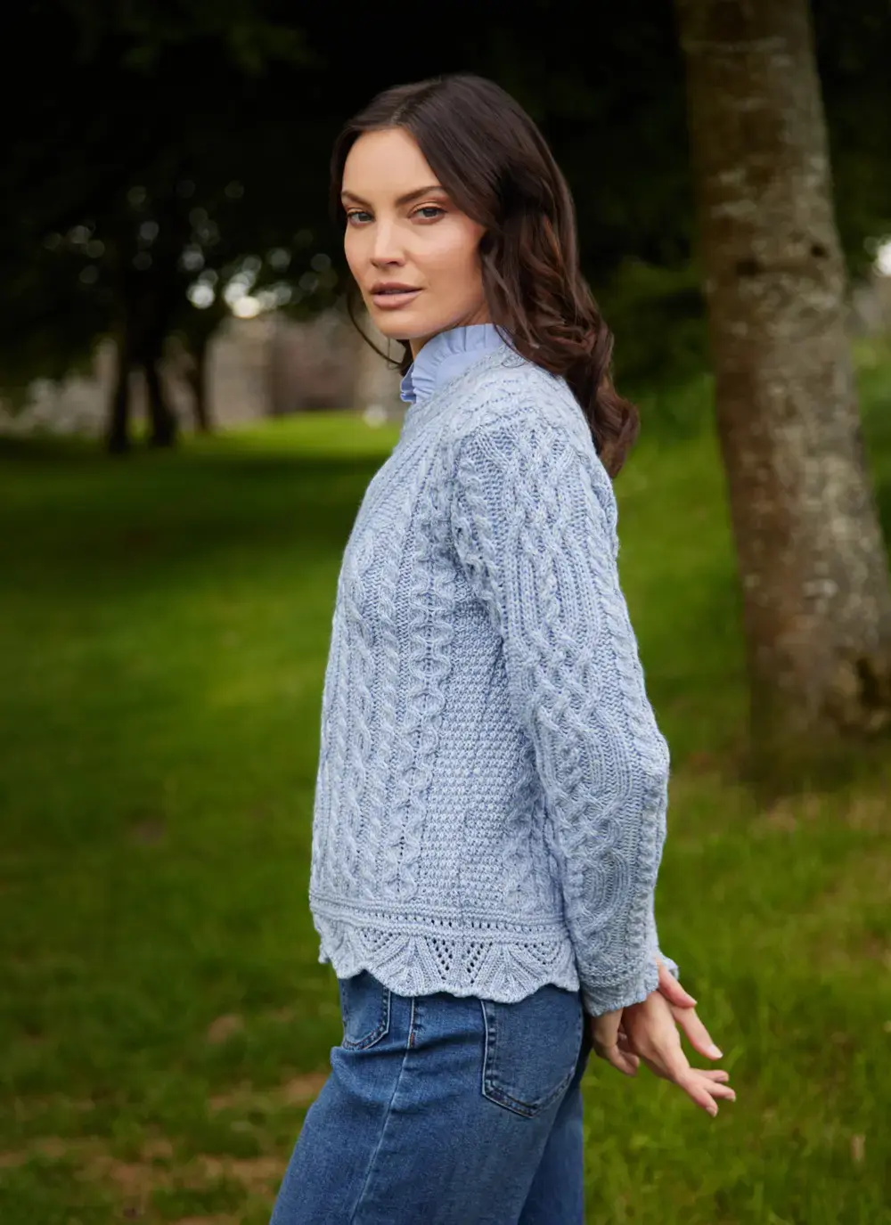 Supersoft Scallop Sweater