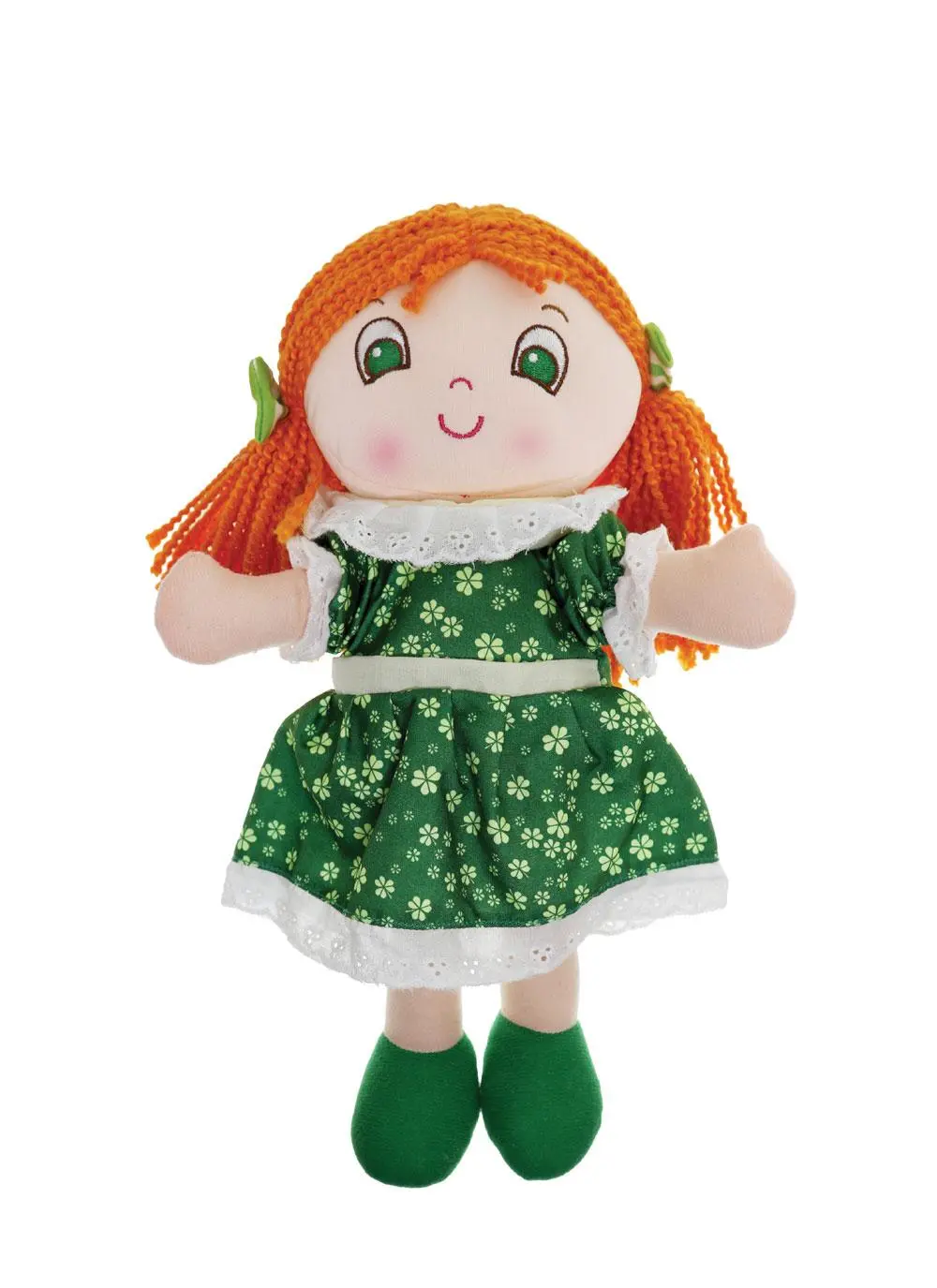Tara Irish Rag Doll with Shamrock Dress