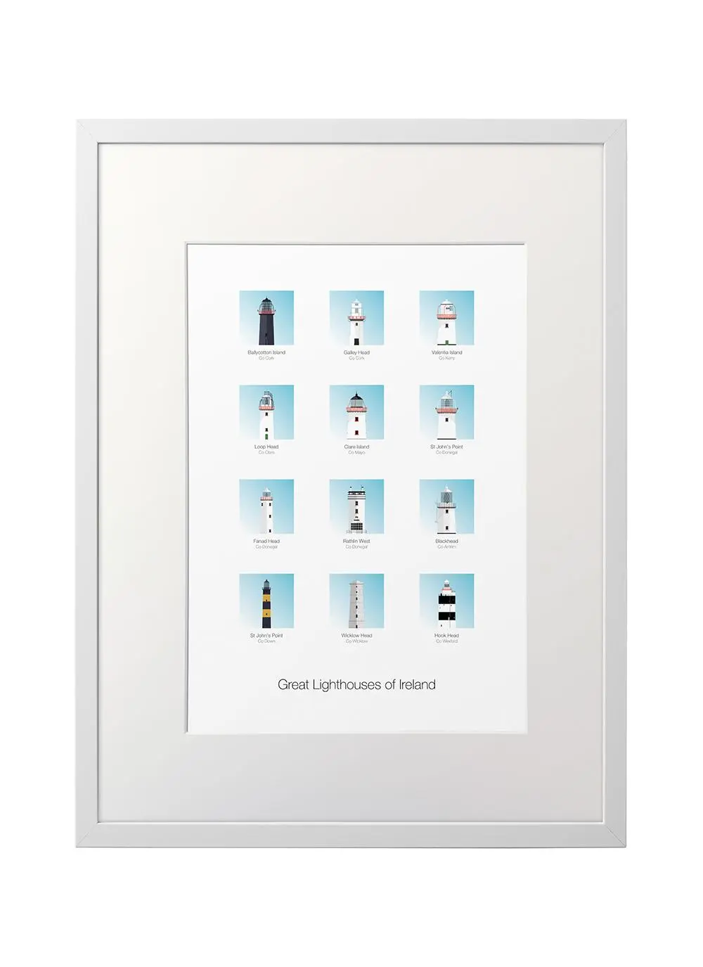 Great Lighthouses Of Ireland Frame