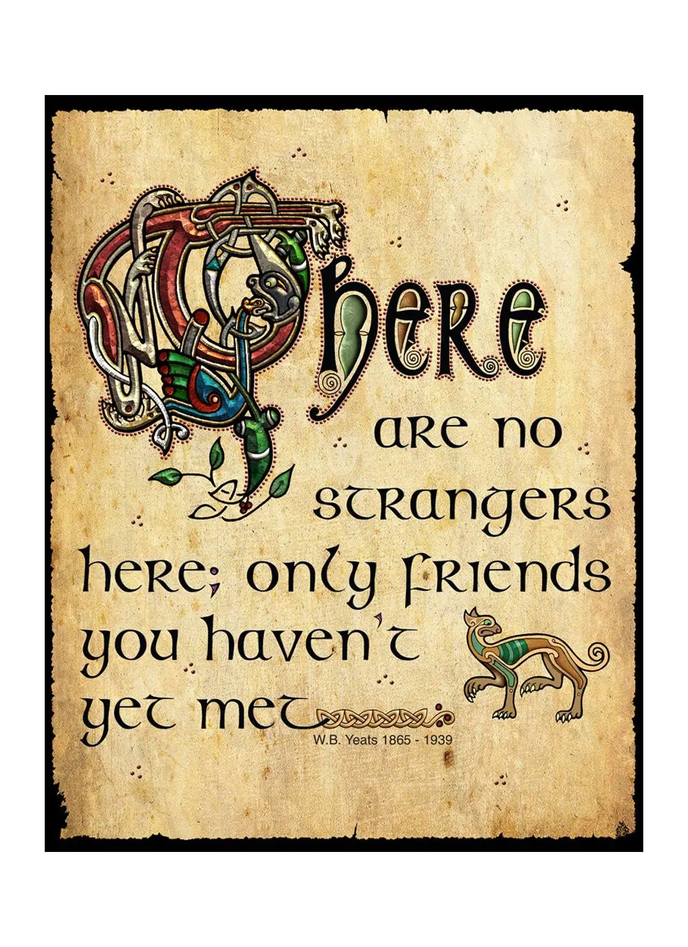 No Strangers Only Friends Metal Plaque