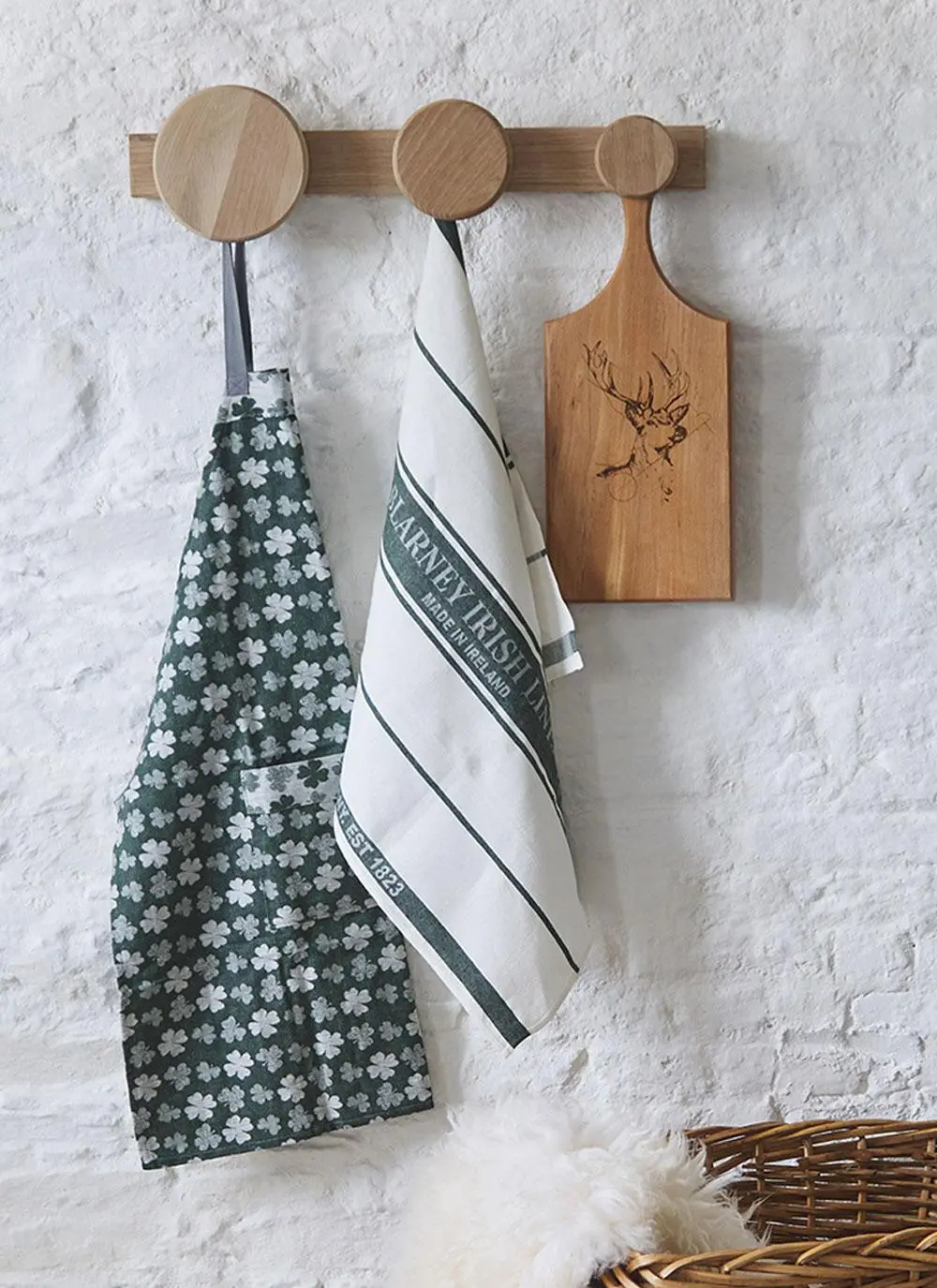 Shamrock Cotton Linen Apron