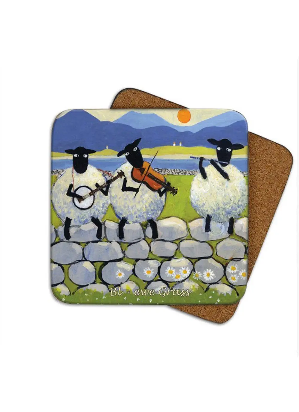 Bl-Ewe Grass Coasters Set of 4