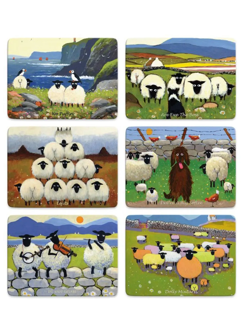 Thomas Joseph Mixed Placemats Set of 6 (Bundle 3)