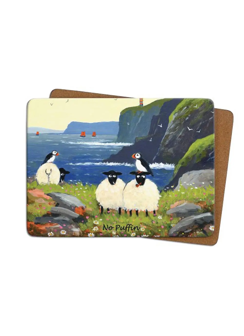 No Puffin Placemats Set of 4