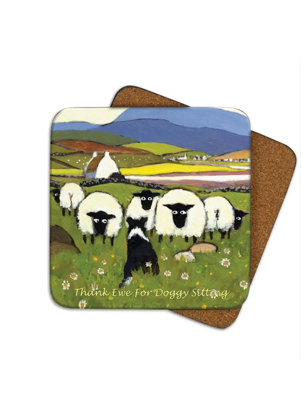 Thank Ewe For Doggy Sitting Coasters Set of 4