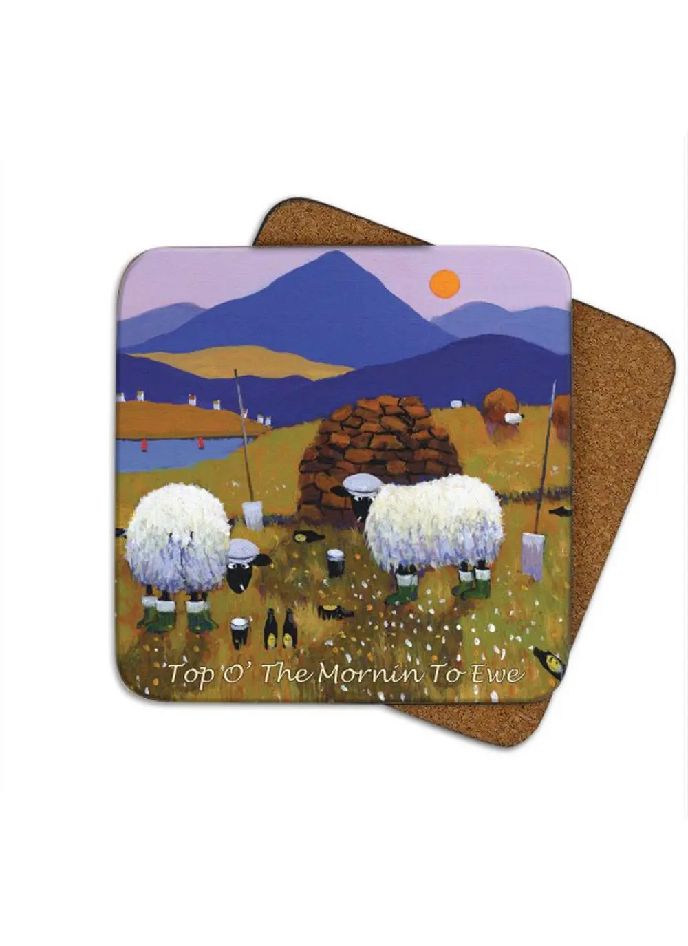 Top O' The Mornin' To Ewe Coasters Set of 4
