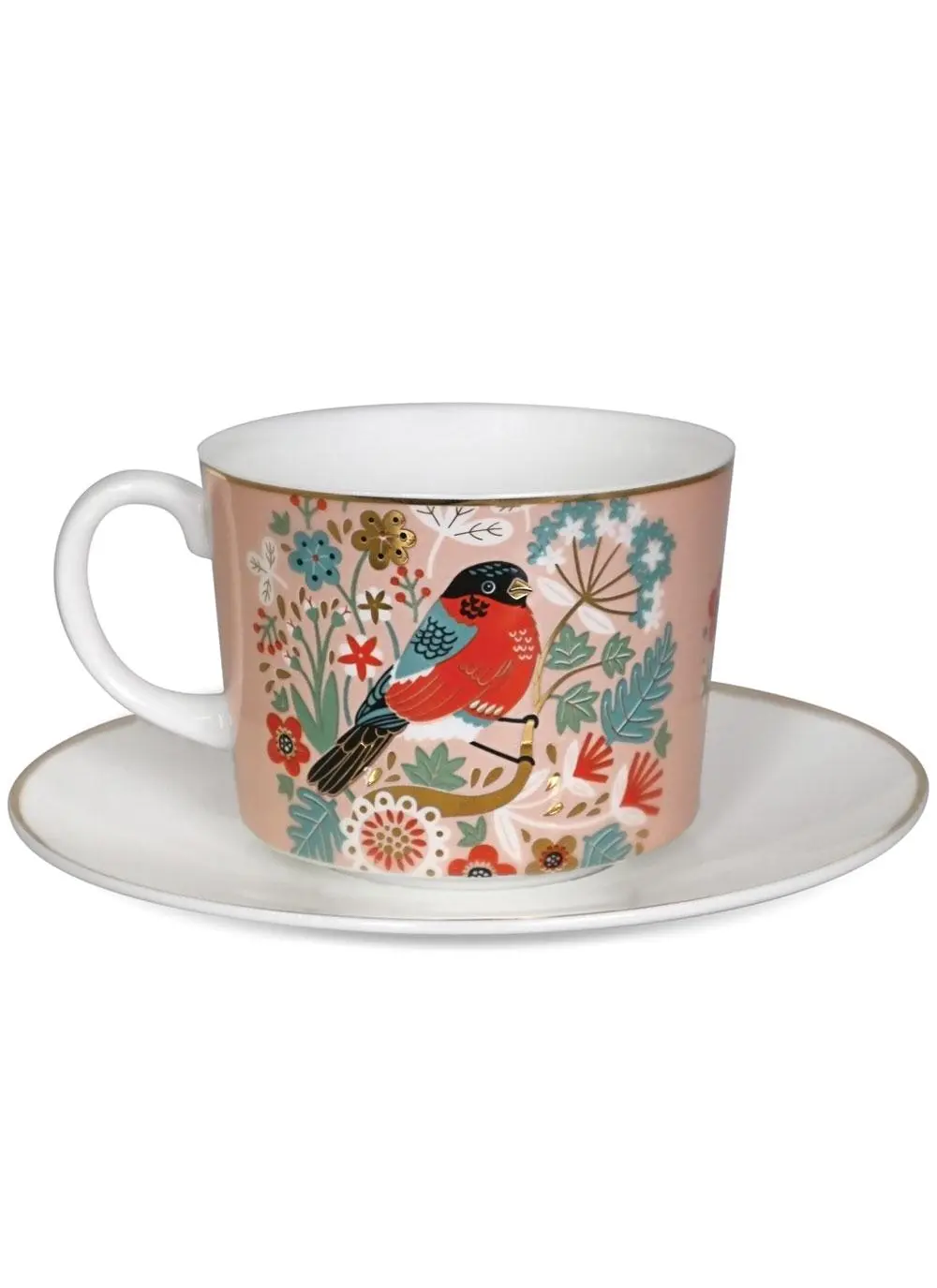 Birdy Set of 2 Goldfinch & Bullfinch Cappuccino Cups