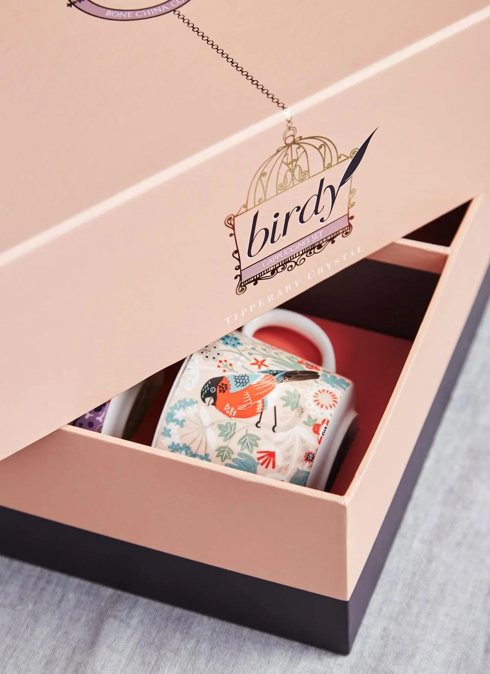 Birdy Set of 2 Goldfinch & Bullfinch Cappuccino Cups