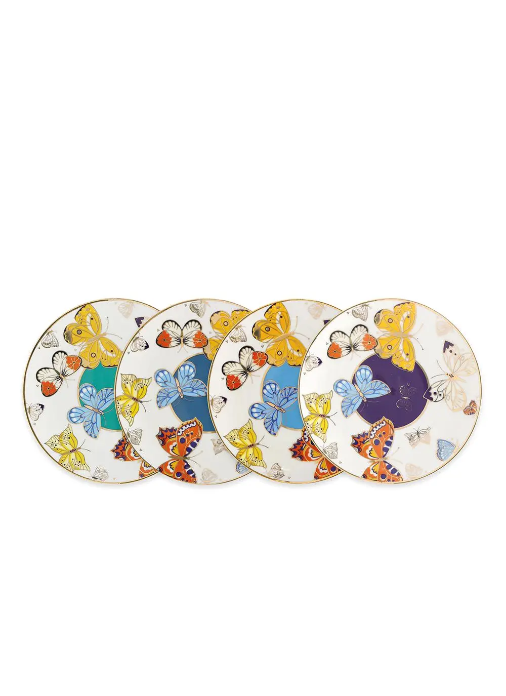 Butterfly Biscuit Plates Set of 4