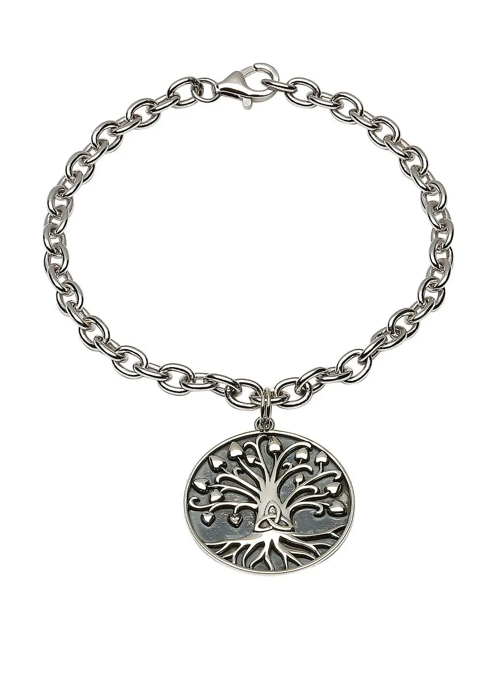 Tree of Life Trinity Disc Bracelet