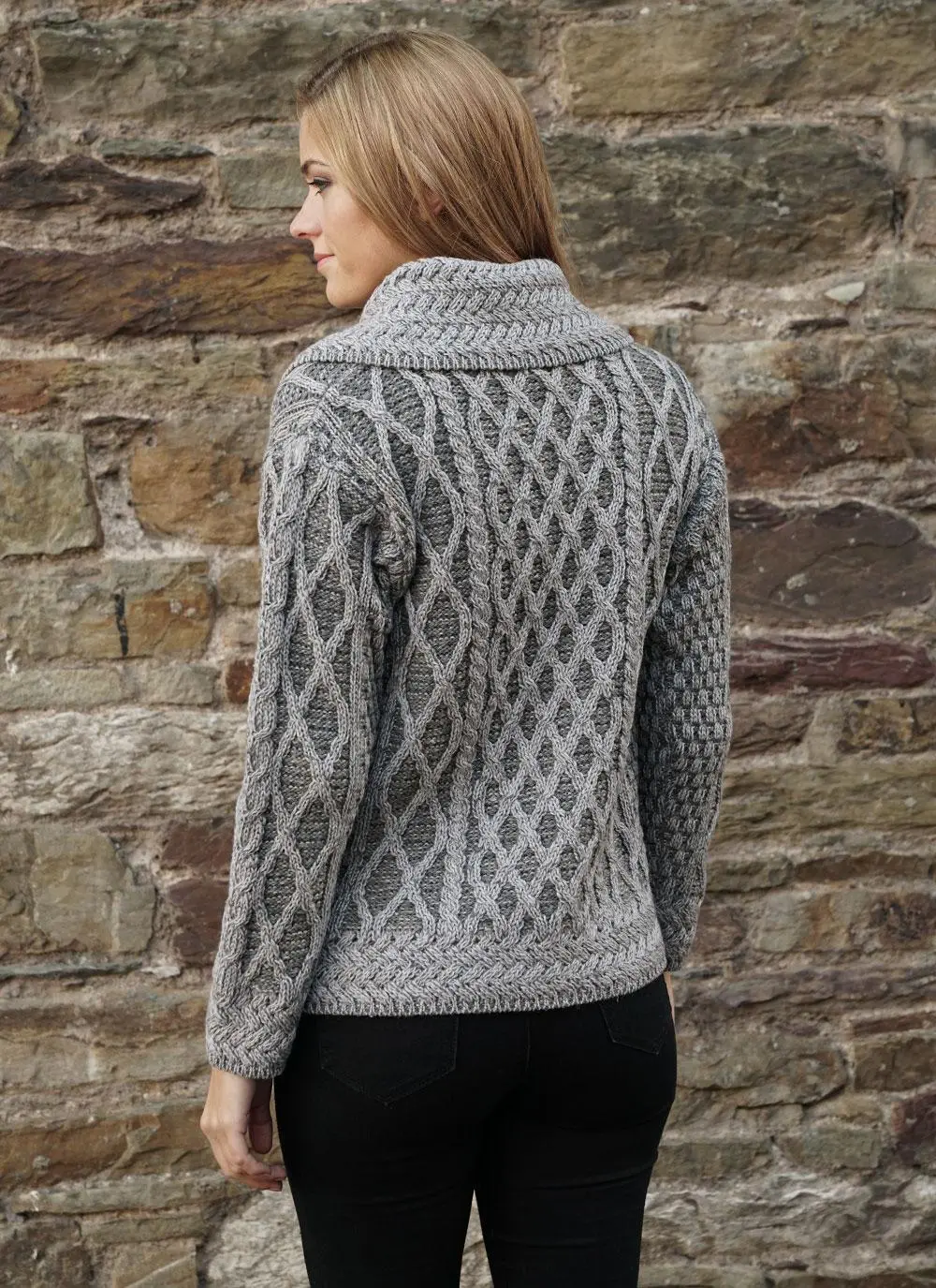 Trellis Plaited Cardigan