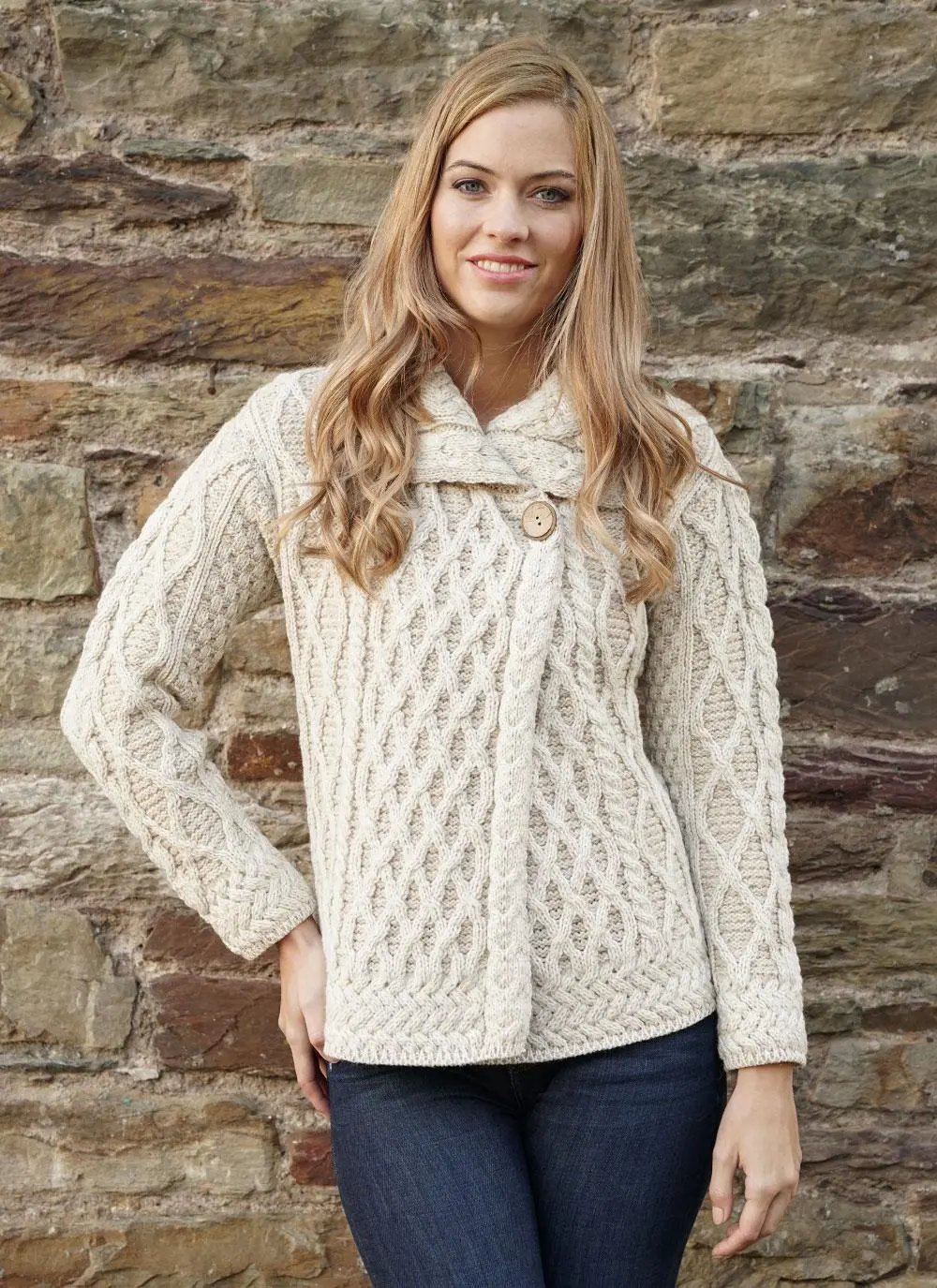 Trellis Plaited Cardigan