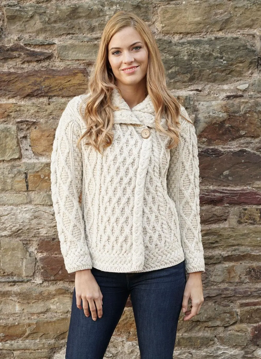 Trellis Plaited Cardigan