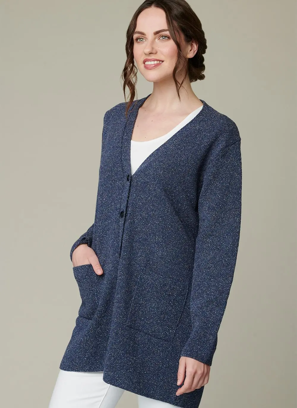 Tweed Boyfriend Cardigan