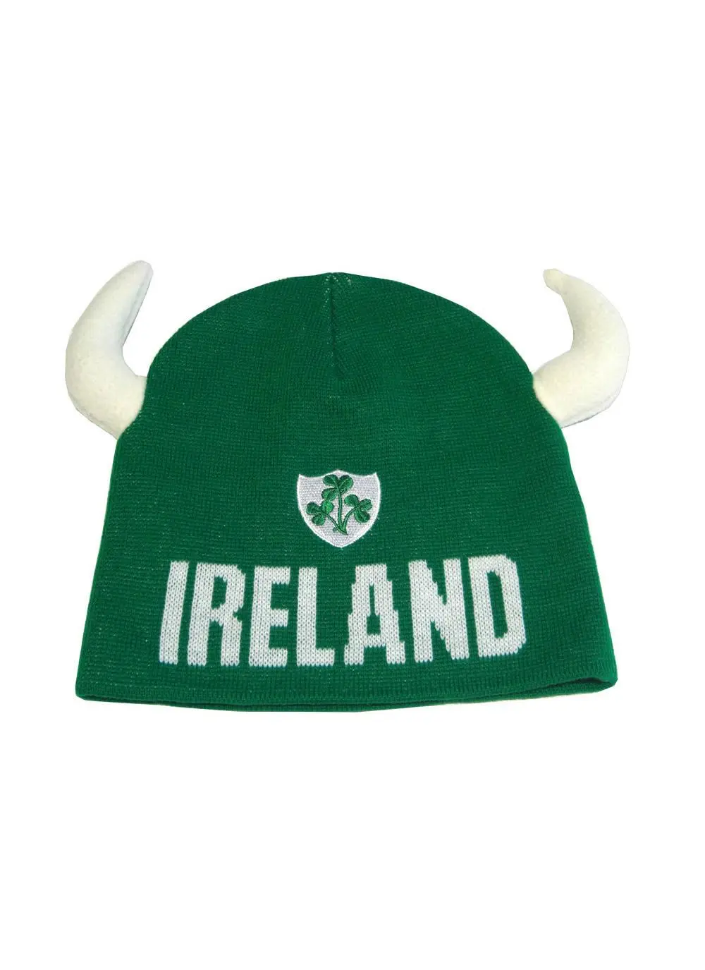 Ireland Viking Knit Hat with Horns