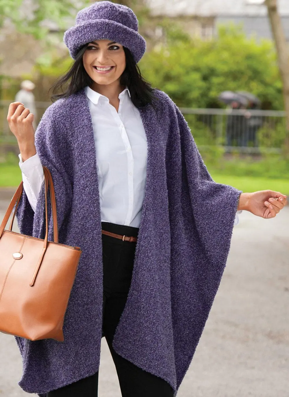 Ruana Cape Violet