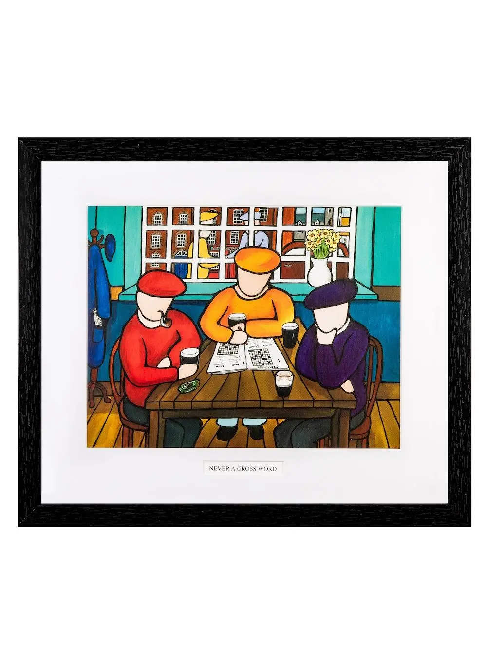 Never A Cross Word Framed Print