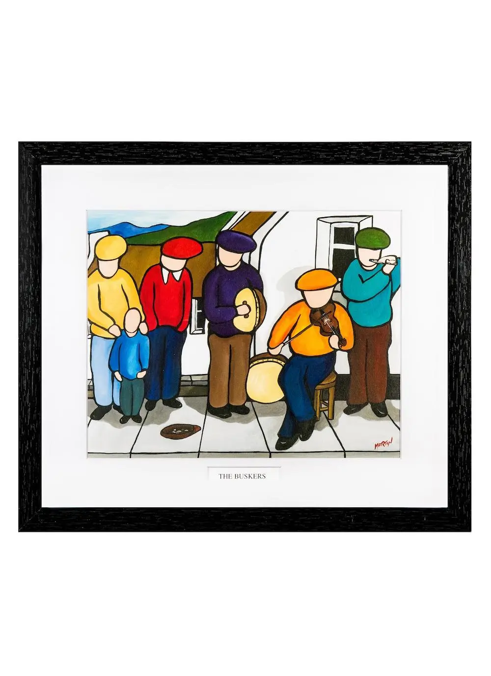 The Buskers Framed Print