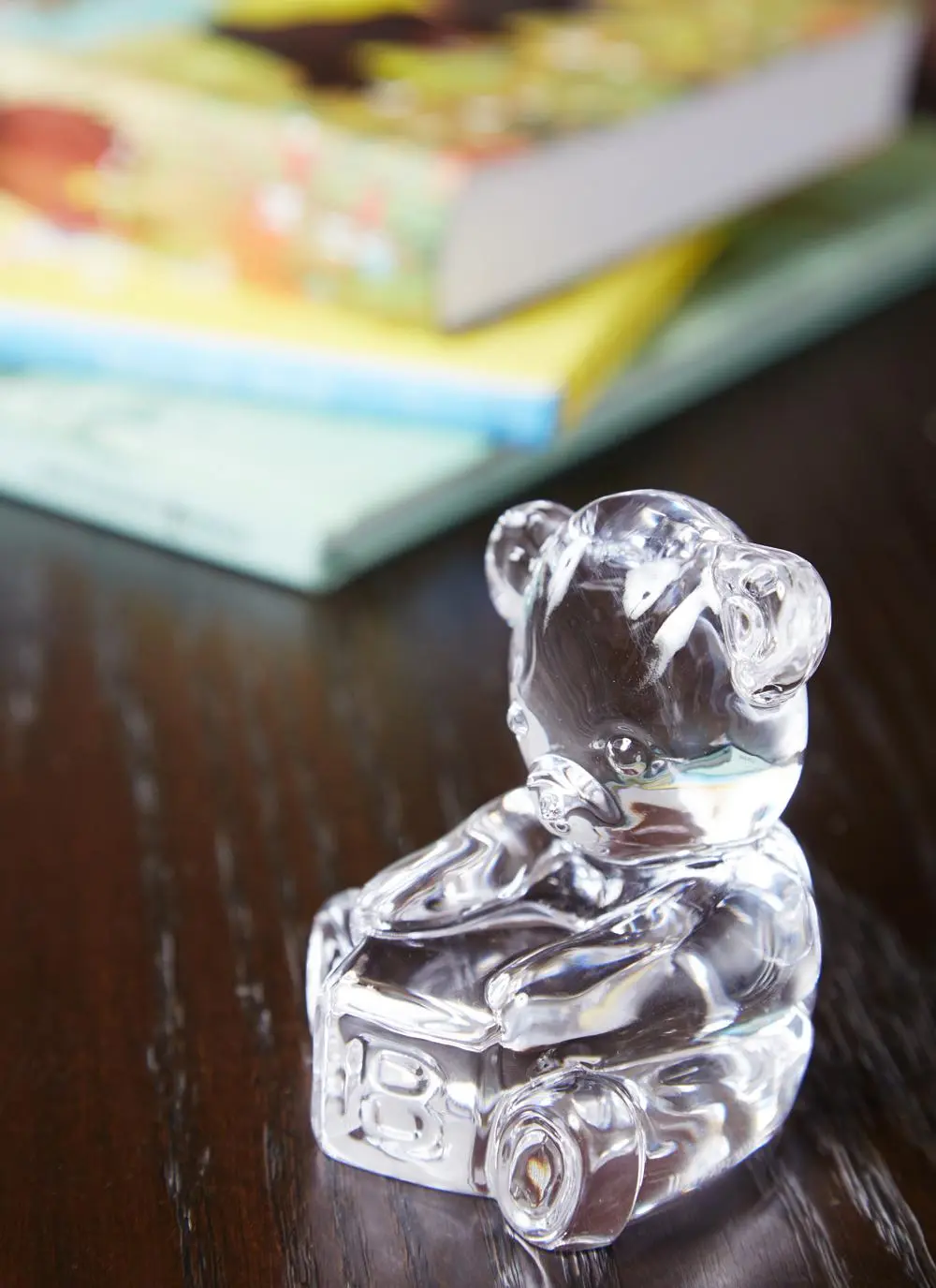Waterford Crystal Giftology Baby Bear with Block