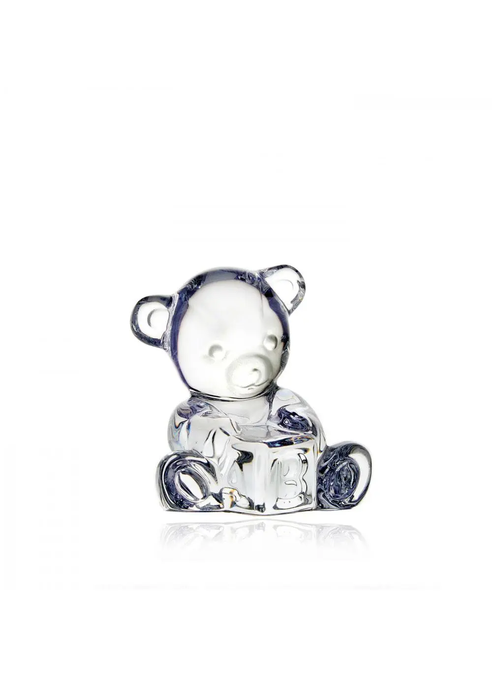 Waterford Crystal Giftology Baby Bear with Block
