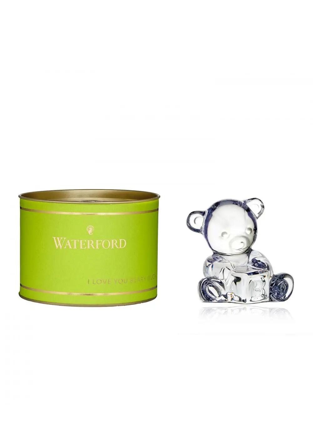 Waterford Crystal Giftology Baby Bear with Block