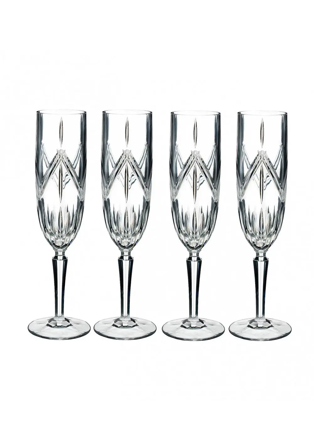 Waterford Crystal Marquis Lacey Flute Set of 4
