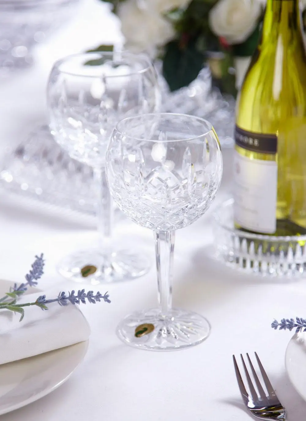 Waterford Crystal Lismore Balloon Wine Pair