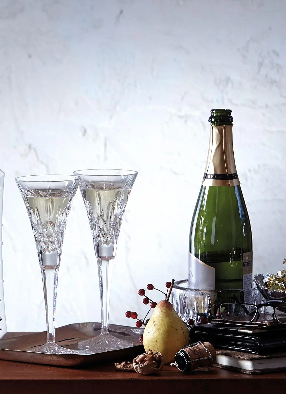 Waterford Crystal Classic Lismore Toasting Flutes Pair
