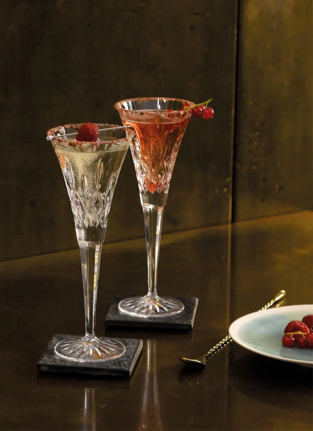 Waterford Crystal Classic Lismore Toasting Flutes Pair