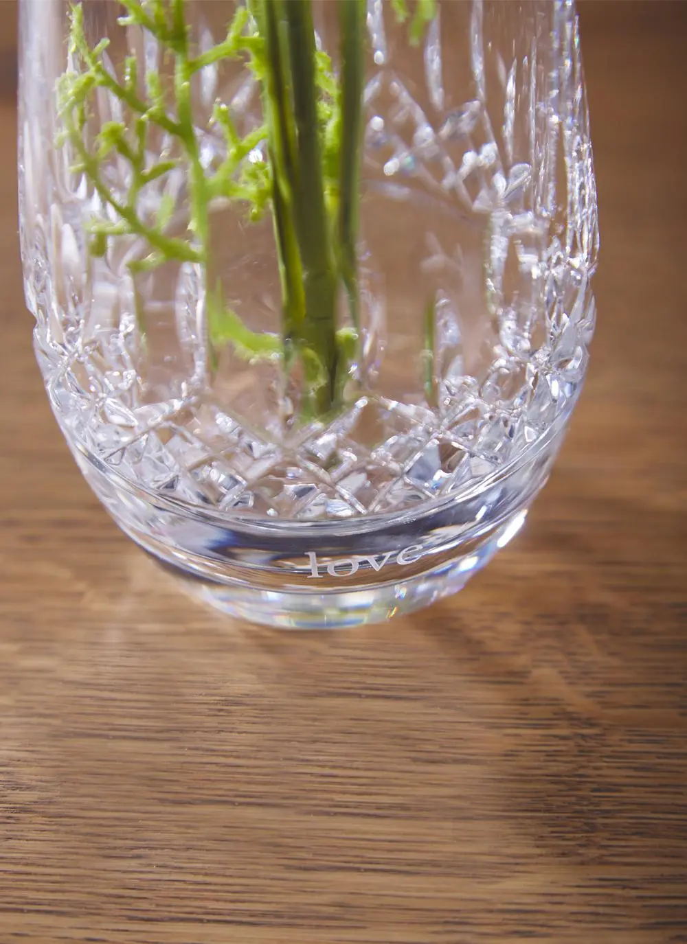 Waterford Crystal Lismore Ogham Love Bud Vase