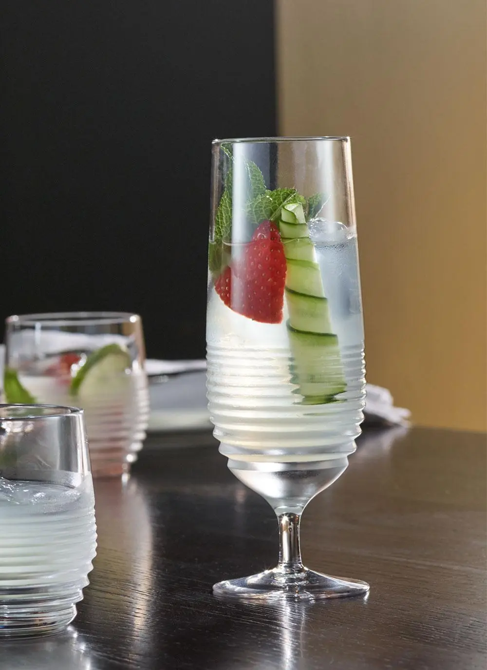 Waterford Crystal Mixology Rum Circon Hurricane Pair