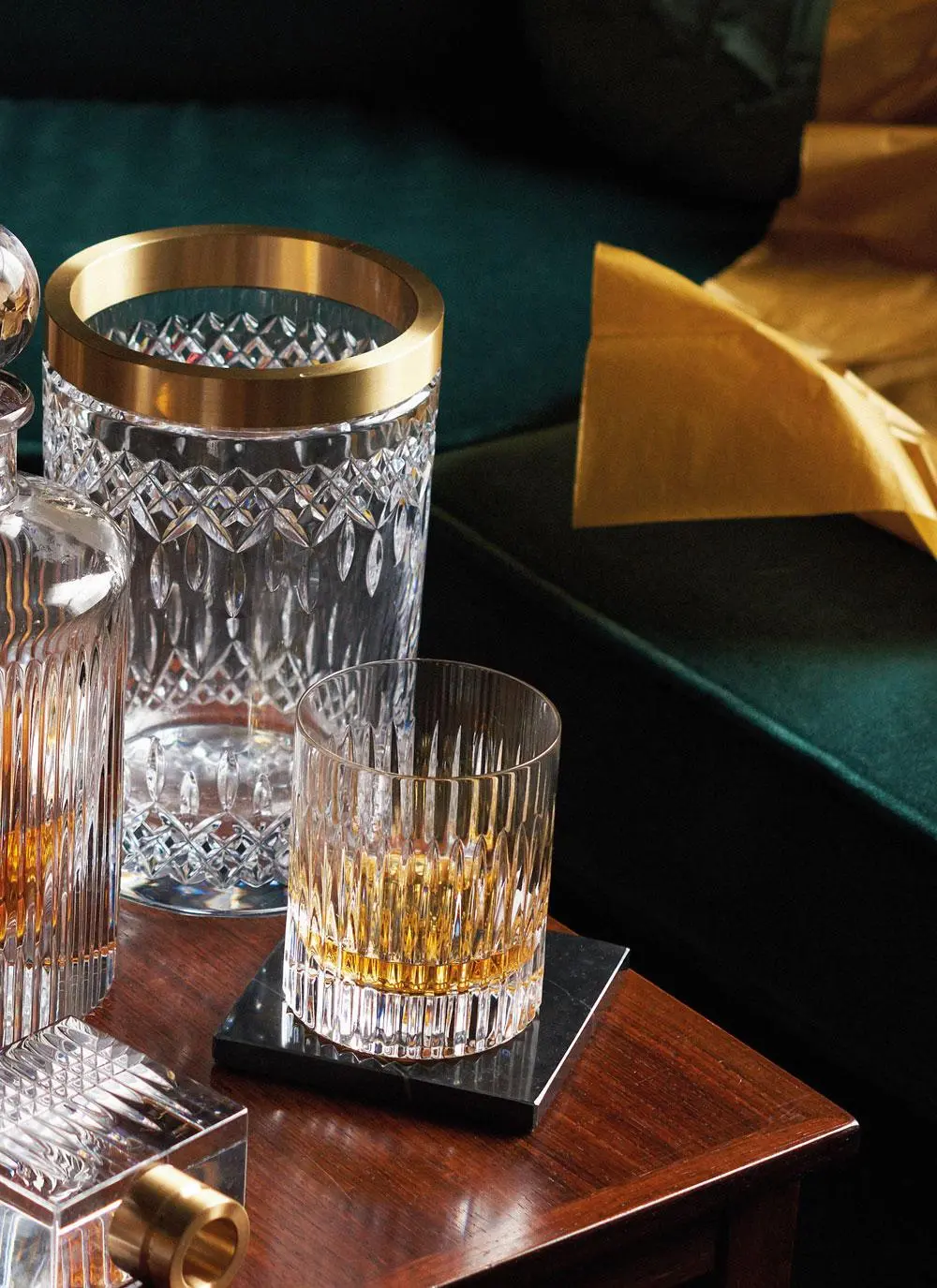 Waterford Crystal Short Stories Aras DOF Tumbler Pair