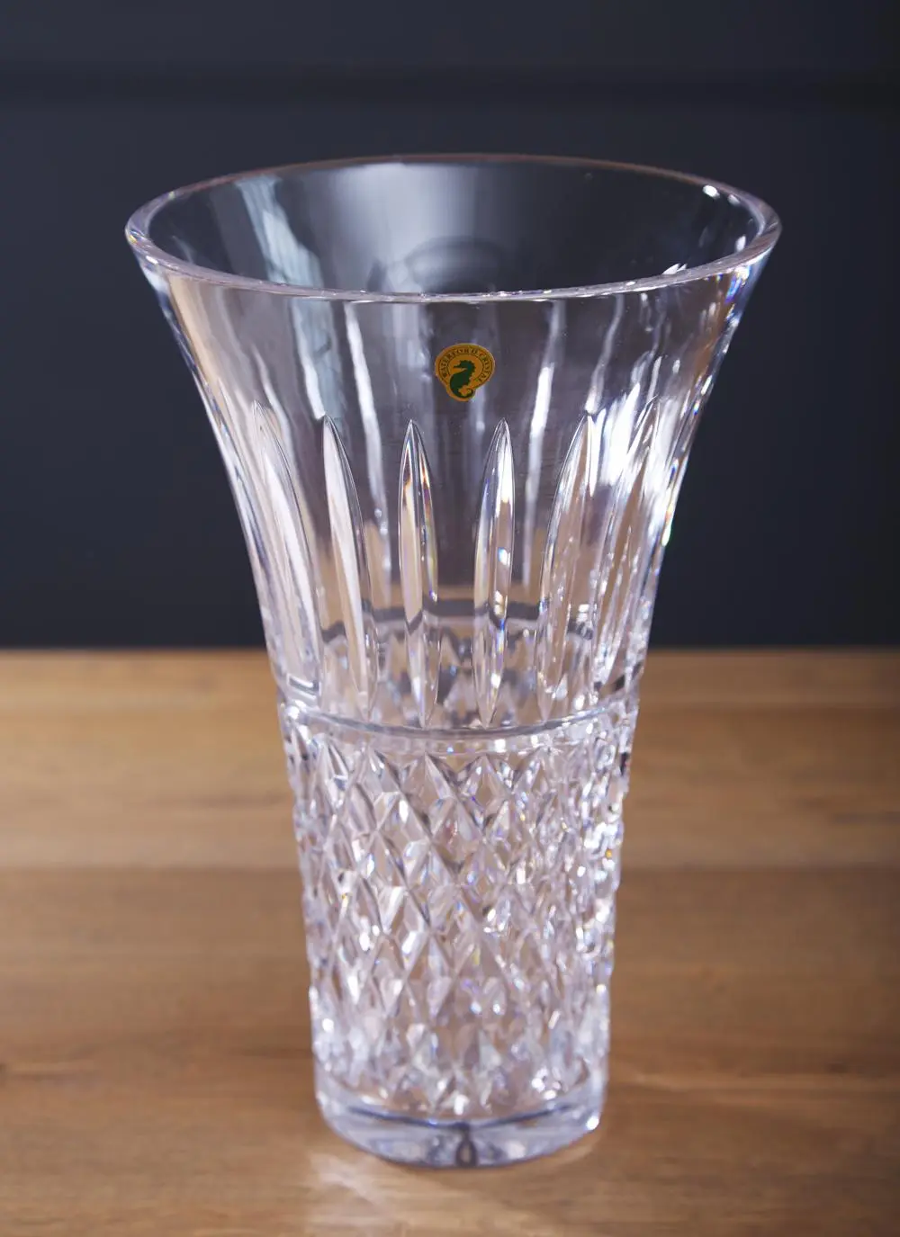 Waterford Crystal Treasures Of The Sea Tramore 8'' Vase