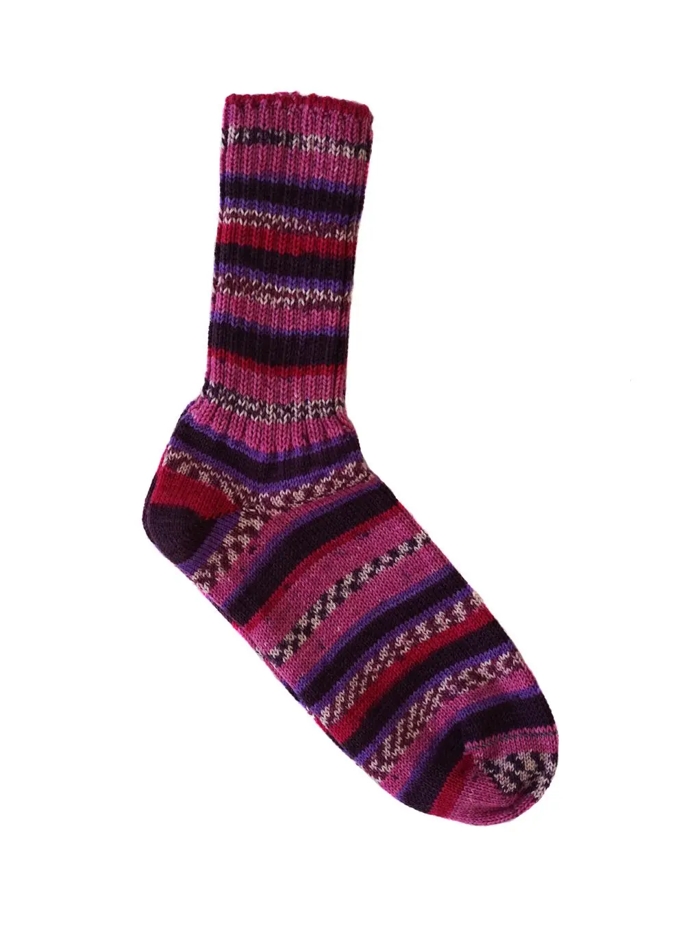 Set of 2 Ladies Fair Isle Socks