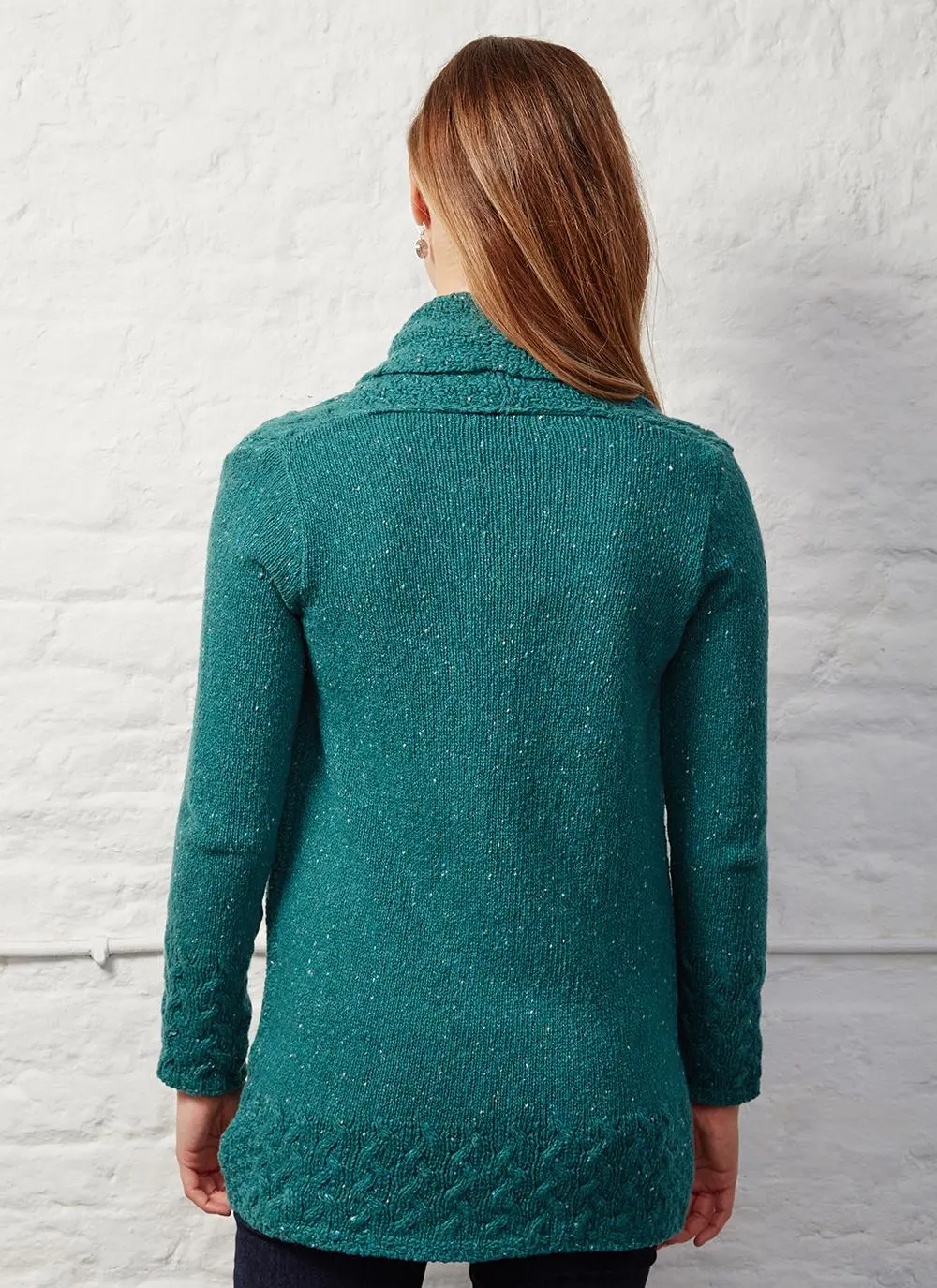 Wool Cashmere Adare Cable Cardigan