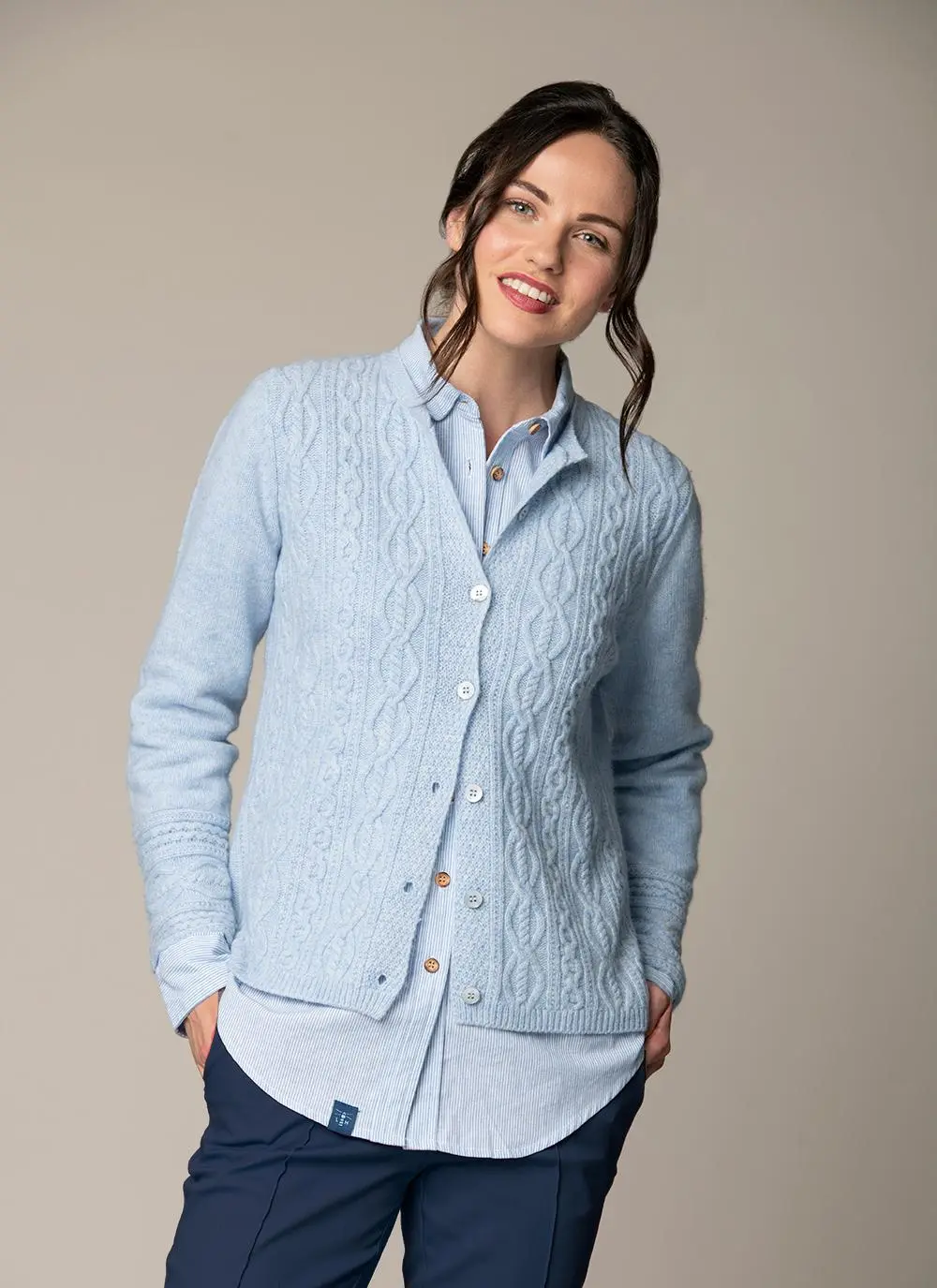 Wool Cashmere Foxrock Cardigan