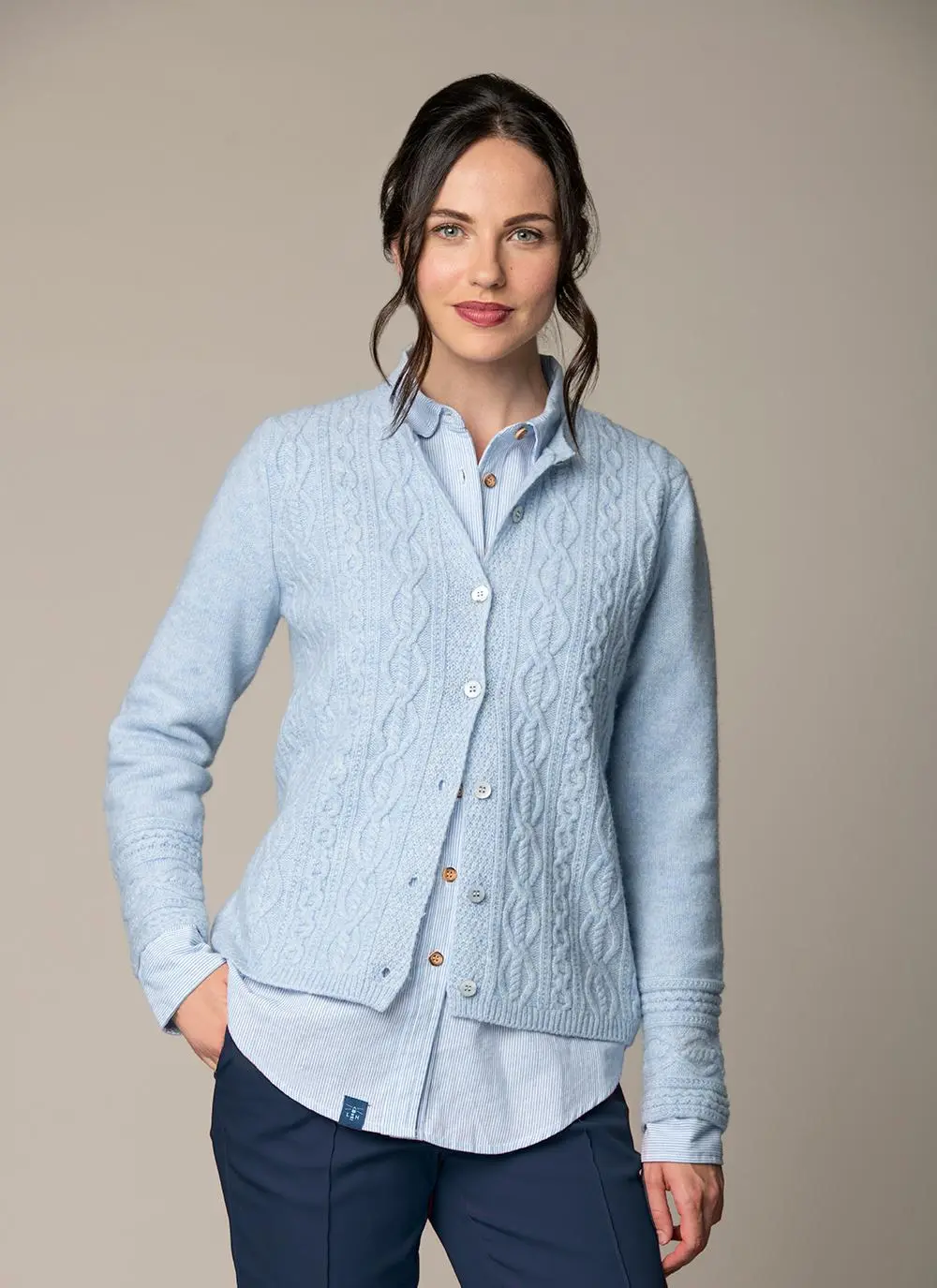 Wool Cashmere Foxrock Cardigan