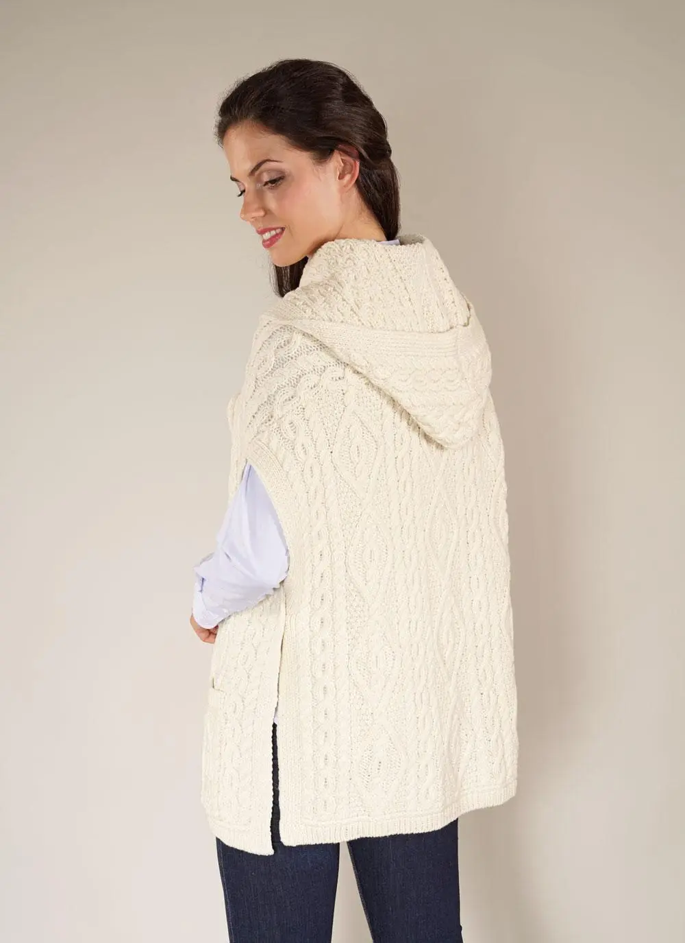 Wool Cape With Buttons